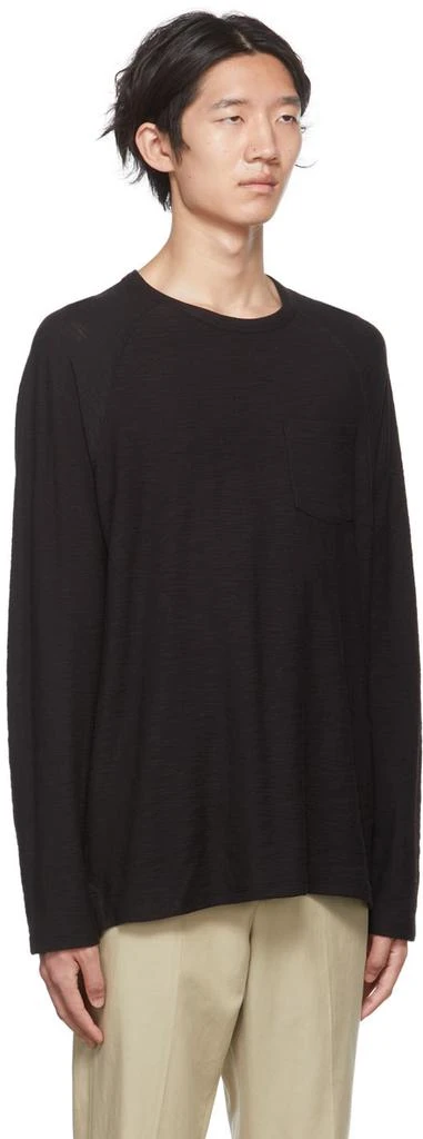 商品Vince|Black Pocket Long Sleeve T-Shirt,价格¥292,第2张图片详细描述