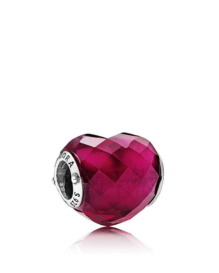 商品PANDORA|Sterling Silver & Cubic Zirconia Shape of Love Charm,价格¥408,第1张图片