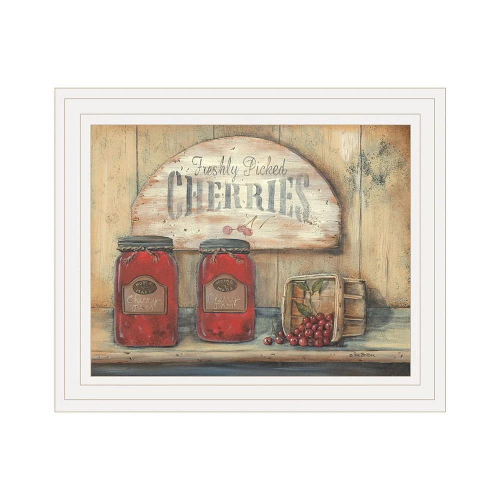 商品Trendy Décor 4U|Trendy Decor 4U CHERRY JAM by Pam Britton, Ready to hang Framed print, White Frame, 17" x 14",价格¥546,第1张图片
