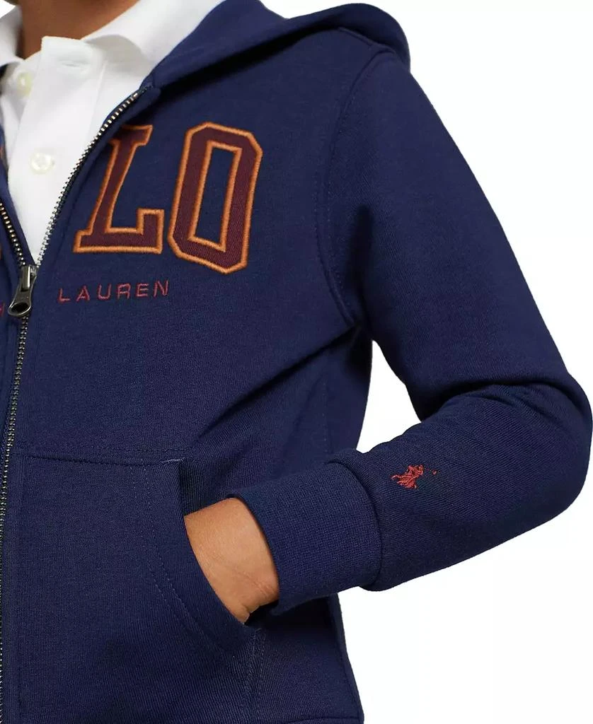 商品Ralph Lauren|Toddler and Little Boys Logo Fleece Full-Zip Hoodie,价格¥369,第2张图片详细描述