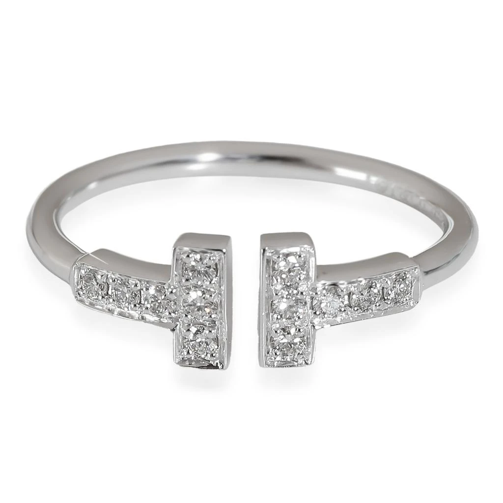 商品[二手商品] Tiffany & Co.|Tiffany T Fashion Ring in 18k White Gold 0.13 CTW,价格¥22066,第1张图片