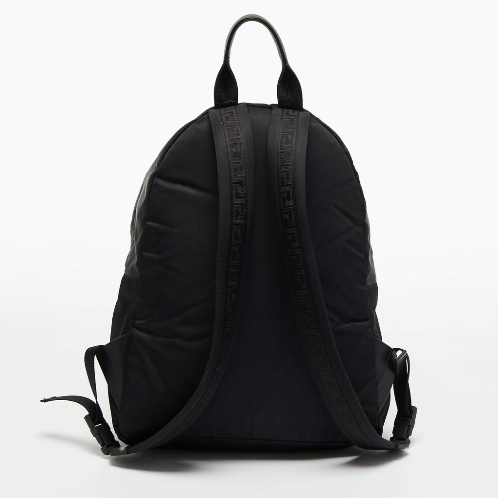 Versace Black Nylon and Leather Medusa Backpack商品第4张图片规格展示