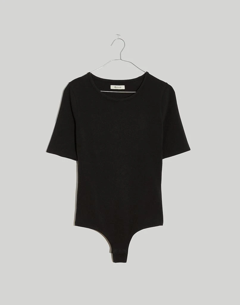 商品Madewell|Crewneck Short-Sleeve Thong Bodysuit,价格¥213,第1张图片
