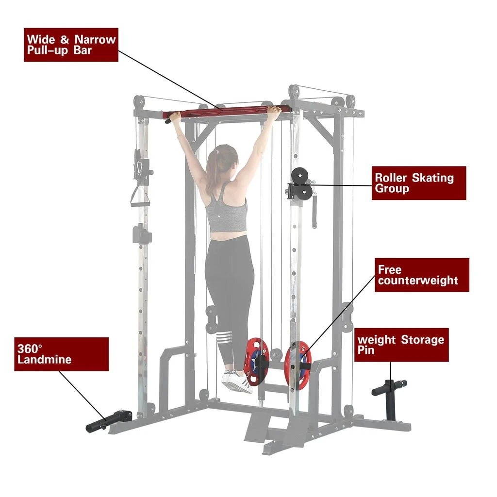 商品Streamdale Furniture|Streamdale Power Cage with LAT PullDown,价格¥7968,第4张图片详细描述