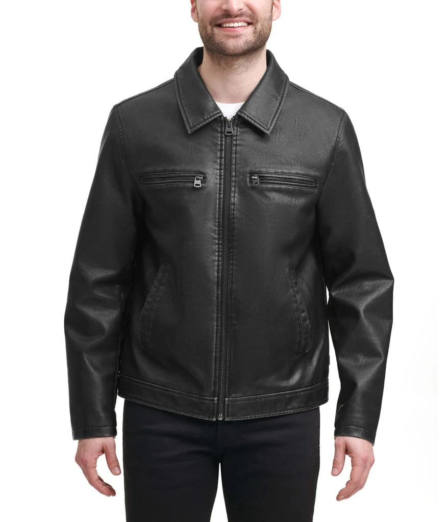 商品Levi's|Faux Leather Jacket w/ Laydown Collar,价格¥944,第1张图片