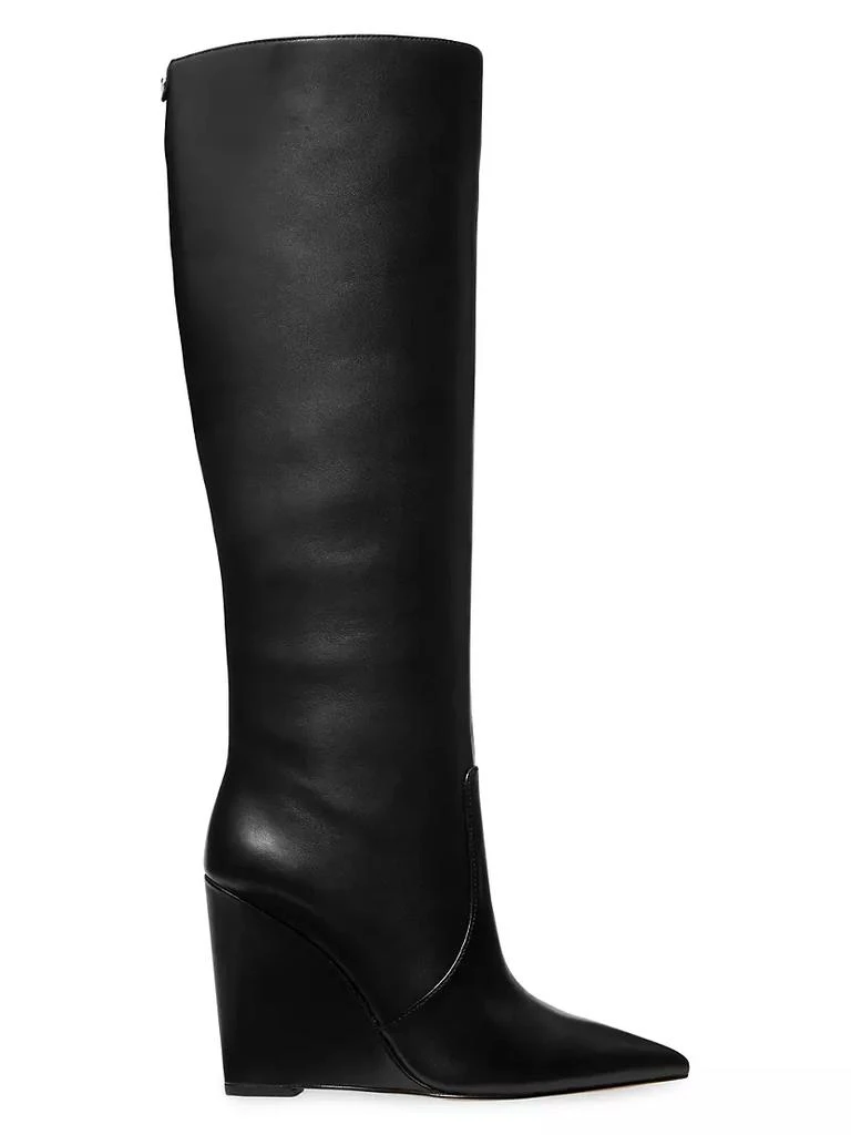 商品Michael Kors|Isra 100MM Leather Wedge Boots,价格¥1845,第1张图片