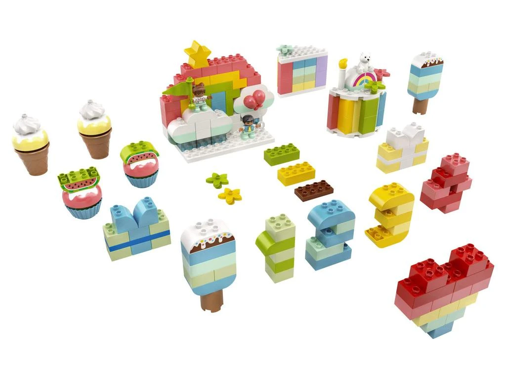 商品LEGO|LEGO DUPLO Classic Creative Birthday Party 10958 Imaginative Building Fun for Toddlers; Creative Toy Gift for Kids, New 2021 (200 Pieces),价格¥449,第1张图片