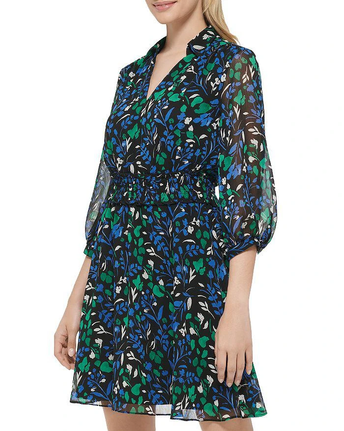 商品Karl Lagerfeld Paris|Printed Chiffon A Line Dress,价格¥517,第1张图片