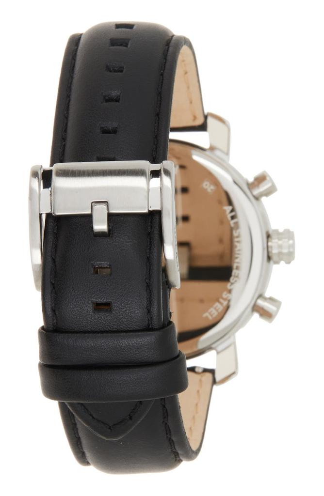 Men's Rhett Choronograph Quartz Leather Strap Watch, 42mm商品第2张图片规格展示