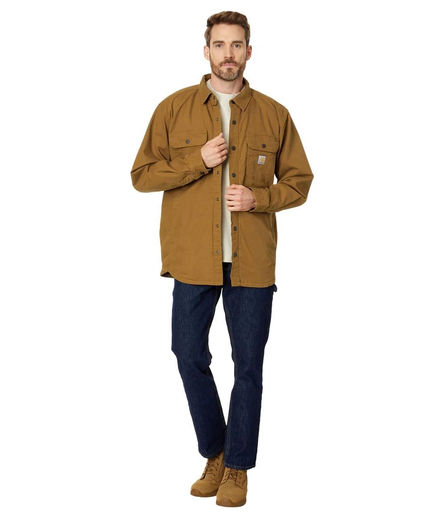 商品Carhartt|Rugged Flex® Relaxed Fit Canvas Fleece-Lined Shirt Jacket,价格¥599,第4张图片详细描述