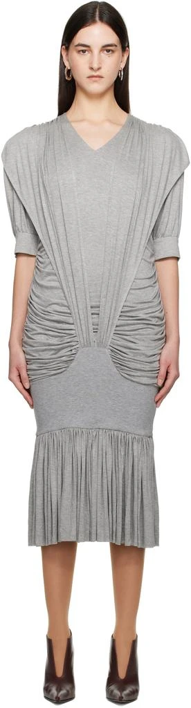 商品Nicklas Skovgaard|Gray Amanda Midi Dress,价格¥1992,第1张图片