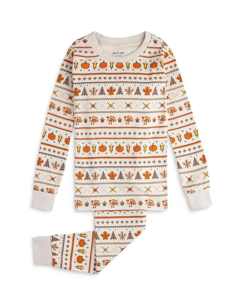 商品Petit Lem|Unisex Fair Isle Pajama Set - Little Kid,价格¥214,第1张图片