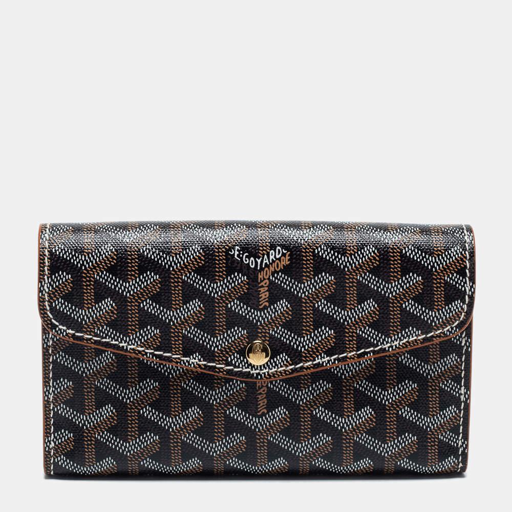 Goyard Brown Goyardine Coated Canvas and Leather Double Flap Continental Wallet商品第1张图片规格展示