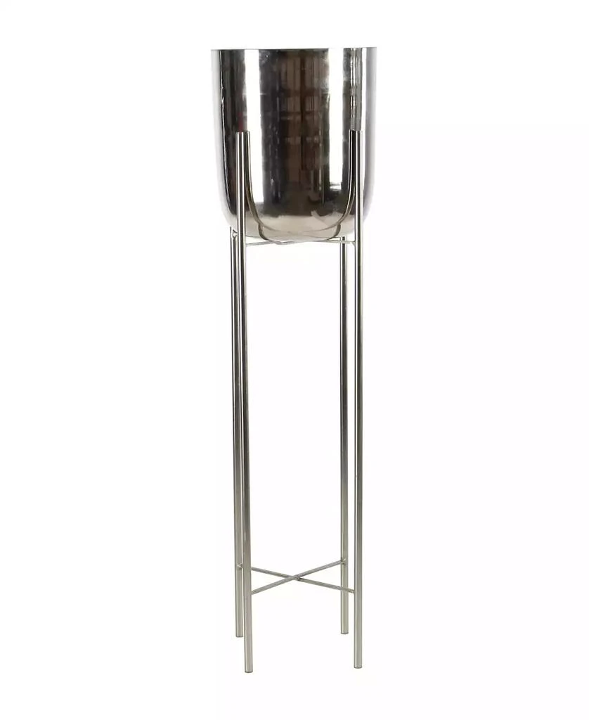 商品Rosemary Lane|Large Modern Metallic Planters with Stands, Set of 2,价格¥1568,第2张图片详细描述