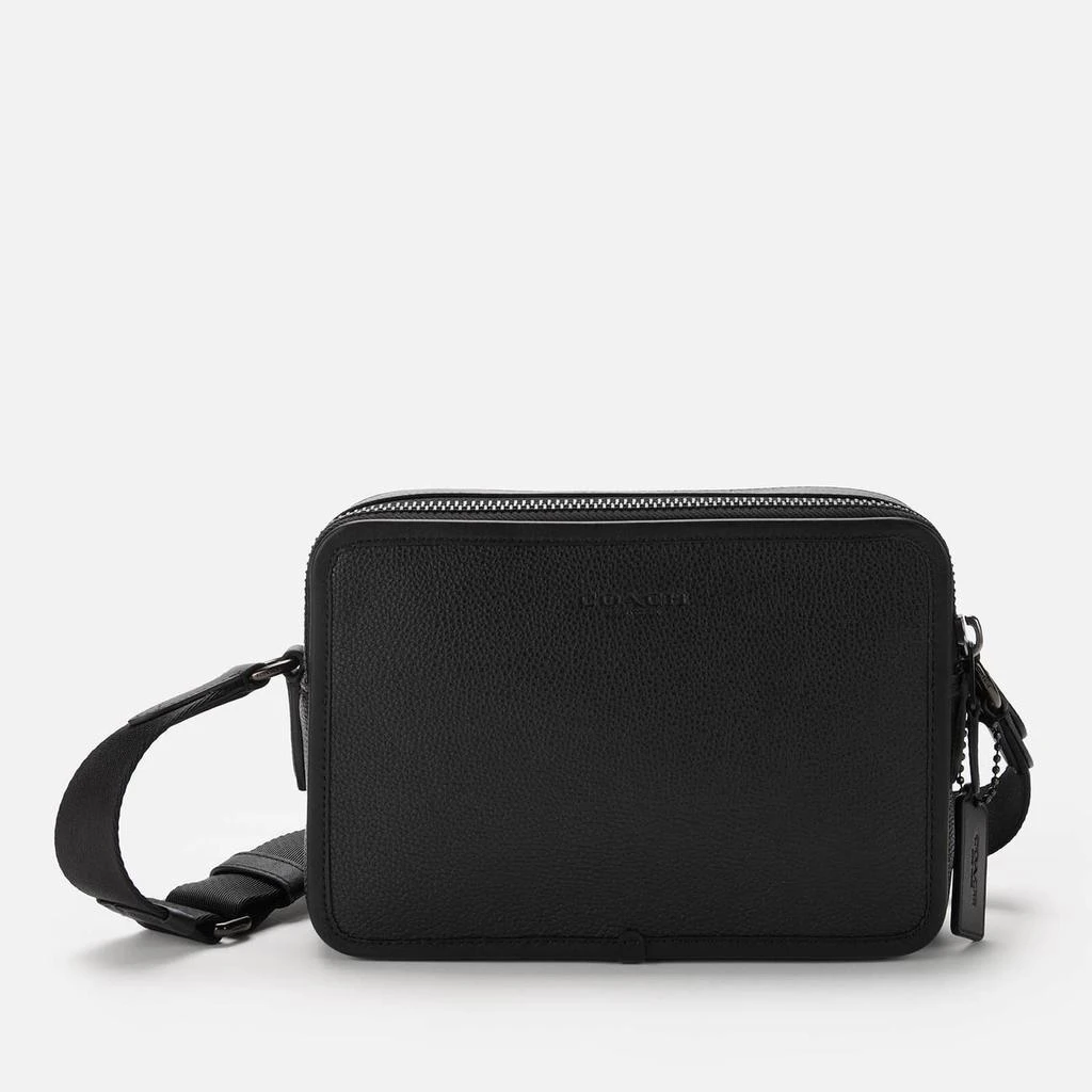 商品Coach|Coach Men's Charter Crossbody Bag 24 In Pebble Leather - Black,价格¥3849,第1张图片