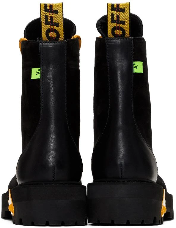 商品Off-White|Black & Yellow Hiking Boots,价格¥3032,第4张图片详细描述