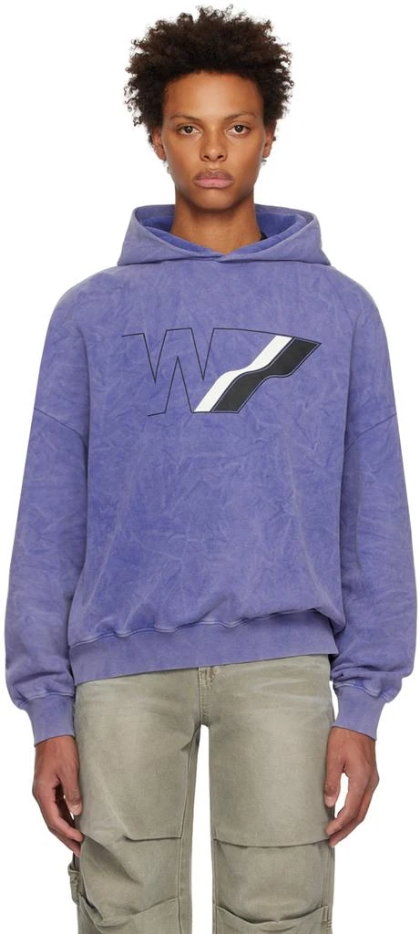 商品We11done|Purple Wave Line Hoodie,价格¥4868,第1张图片