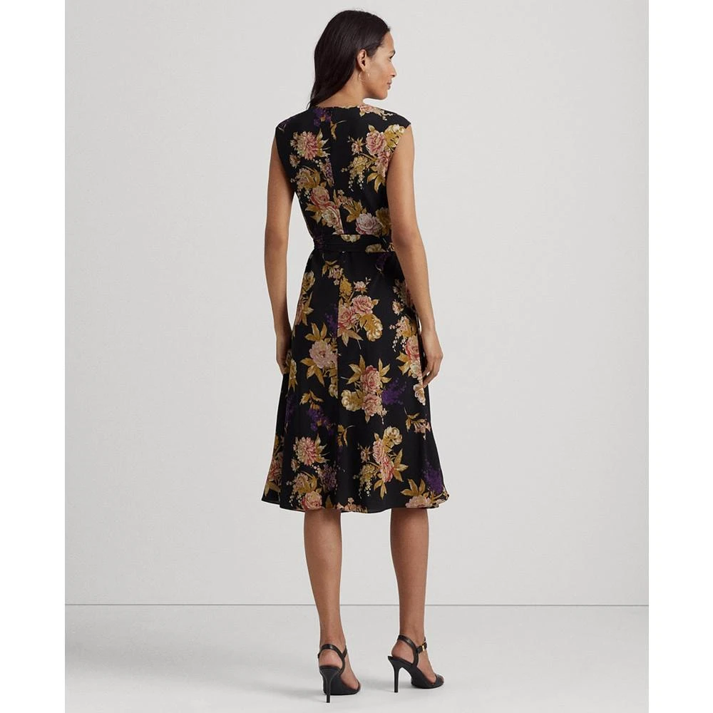 商品Ralph Lauren|Women's Floral Bubble Crepe Cap-Sleeve Dress,价格¥1120,第2张图片详细描述