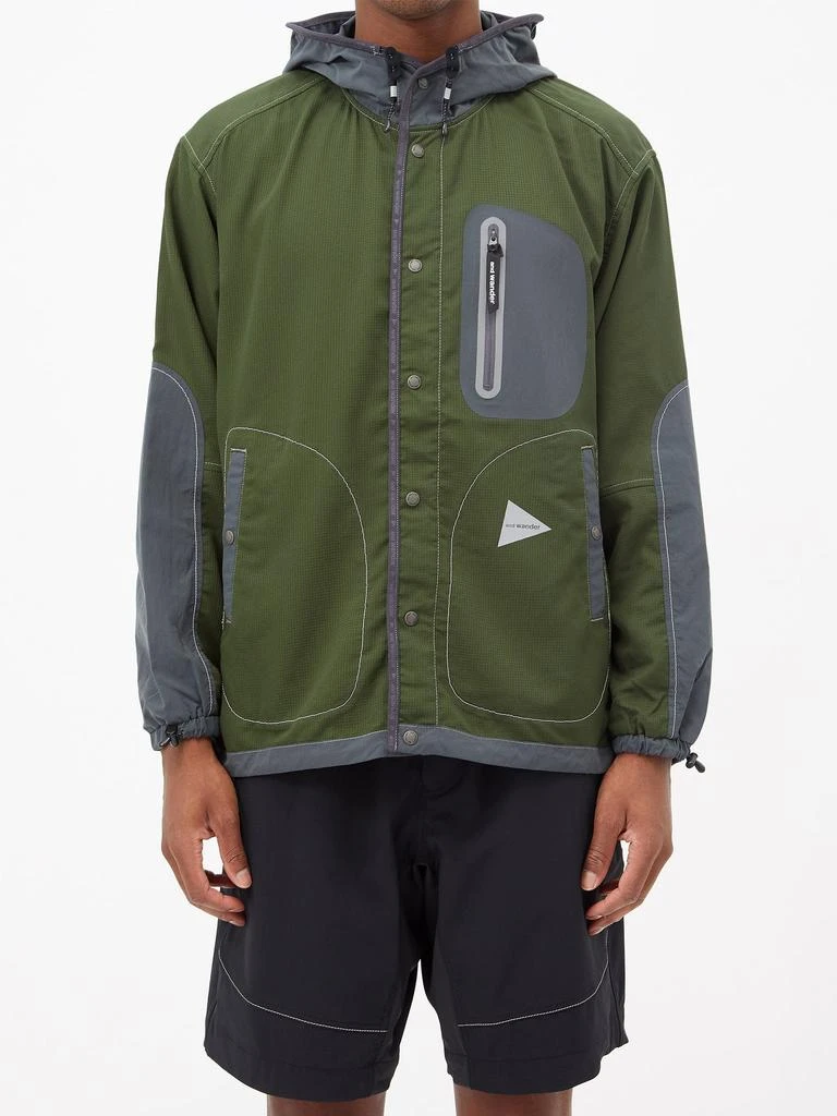 商品And Wander|Vent ripstop hooded jacket,价格¥2104,第1张图片