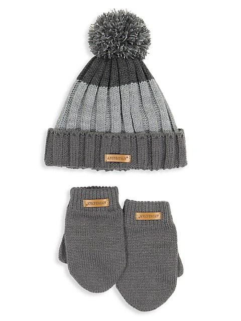 商品Andy & Evan|Boy's Two-Piece Hat & Mitten Set,价格¥182,第1张图片