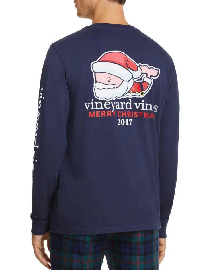 商品Vineyard Vines|Mr. Claus Crewneck Long Sleeve Tee,价格¥362,第3张图片详细描述