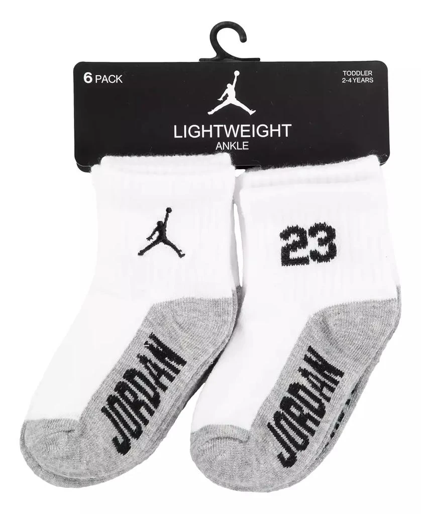 商品Jordan|Baby and Toddler Boys Core Jumpman Ankle Socks, Pack of 6,价格¥83,第3张图片详细描述