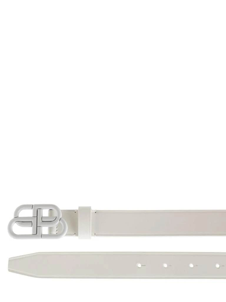 商品Balenciaga|3cm Bb Thin Leather Belt,价格¥3055,第2张图片详细描述