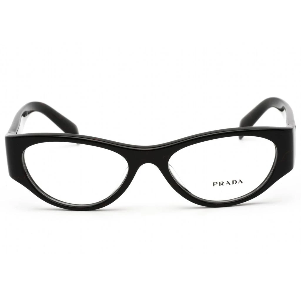 商品Prada|Prada Women's Eyeglasses - Black Cat Eye Plastic Frame Clear Lens | 0PR 06ZV 11F1O1,价格¥1146,第2张图片详细描述