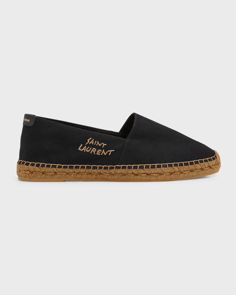 商品Yves Saint Laurent|Men's Logo-Stitched Canvas Espadrilles,价格¥5033,第1张图片