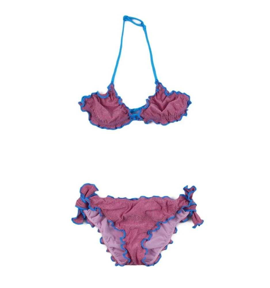 商品Mc2 Saint Barth|Mc2 Saint Barth Kids Side Knot Detailed Bikini Set,价格¥452,第1张图片