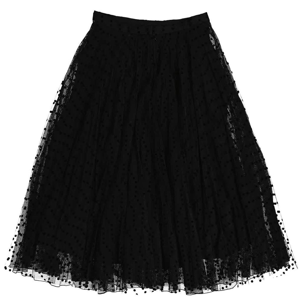 Polka-dot Flock Tulle Skirt商品第2张图片规格展示