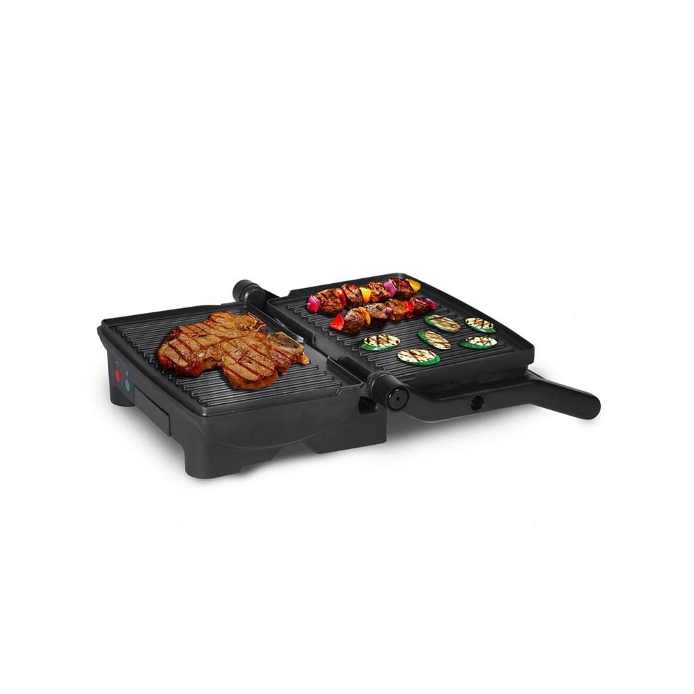 商品Elite Gourmet|Elite Cuisine 10.5 x 9 inch Electric Nonstick Panini Sandwich Press, Opens Flat 180-Degrees, Floating Hinge,价格¥432,第2张图片详细描述