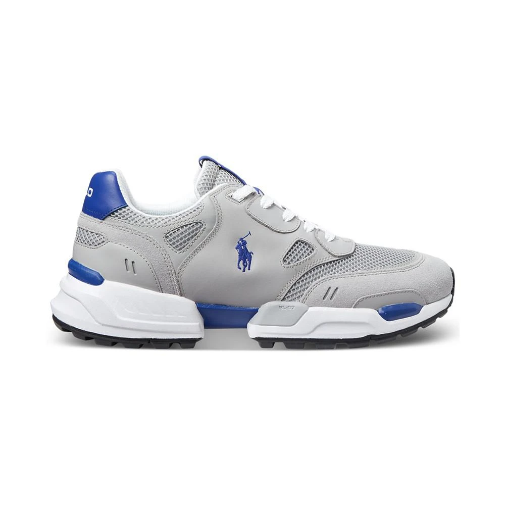 商品Ralph Lauren|Men's Jogger Suede & Mesh Sneakers,价格¥482,第3张图片详细描述