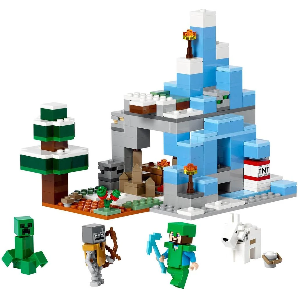 商品LEGO|LEGO Minecraft: The Frozen Peaks Cave Mountain Set (21243),价格¥330,第2张图片详细描述