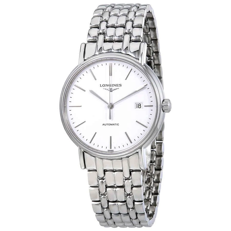 商品Longines|Presence Automatic White Dial Men's Watch L49214126,价格¥6855,第1张图片