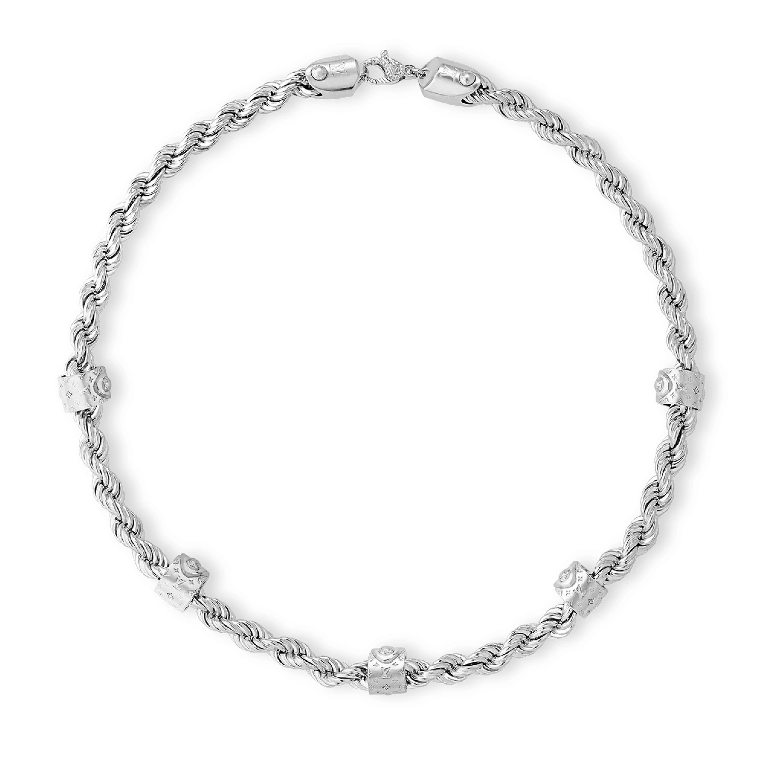 商品Louis Vuitton|【预售】 LV路易威登 25秋冬 男士 项链 LV ROPE 项链 M01748 ,价格¥9967,第1张图片