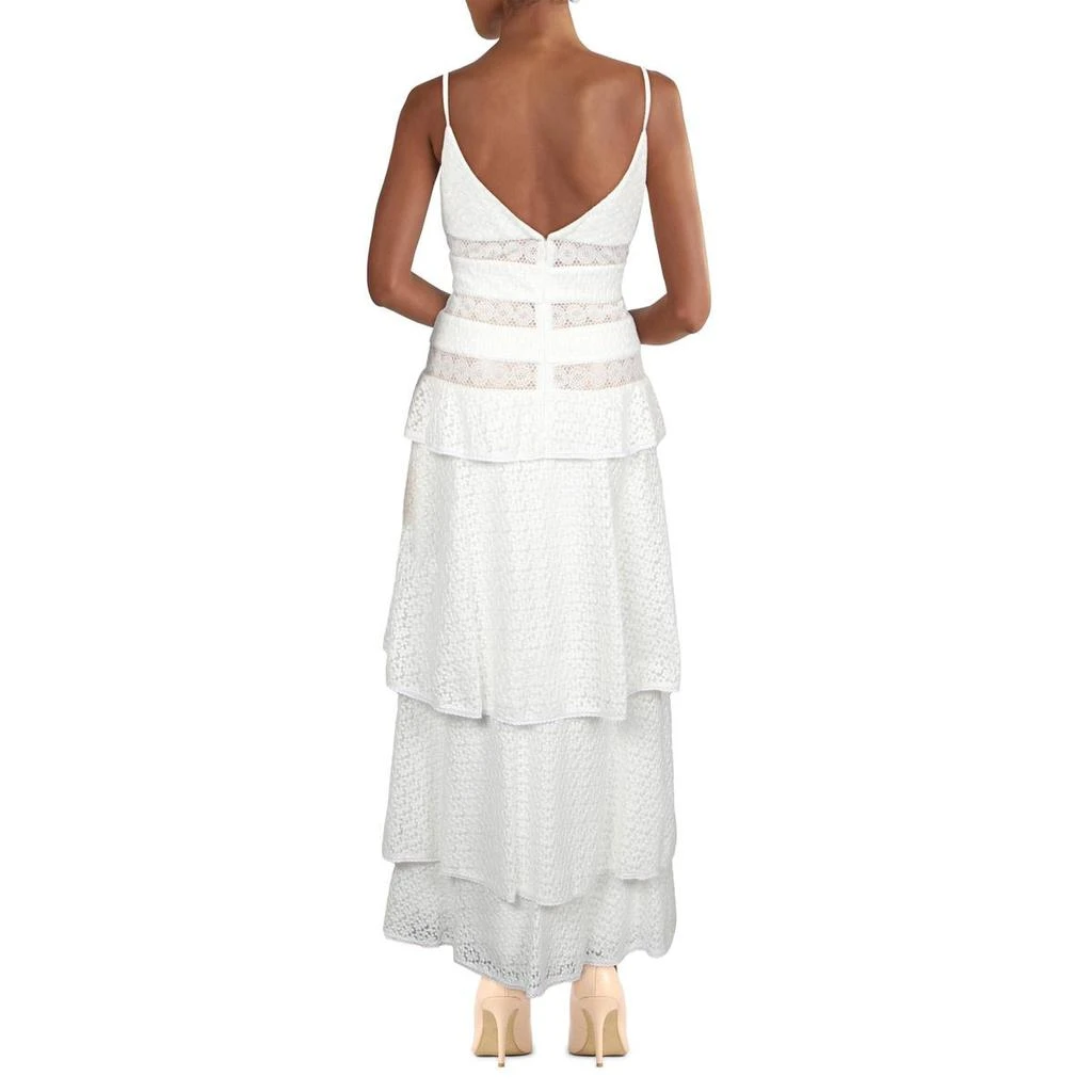 商品Monique Lhuillier|ML Monique Lhuillier Womens Illusion Tiered Evening Dress,价格¥998,第2张图片详细描述