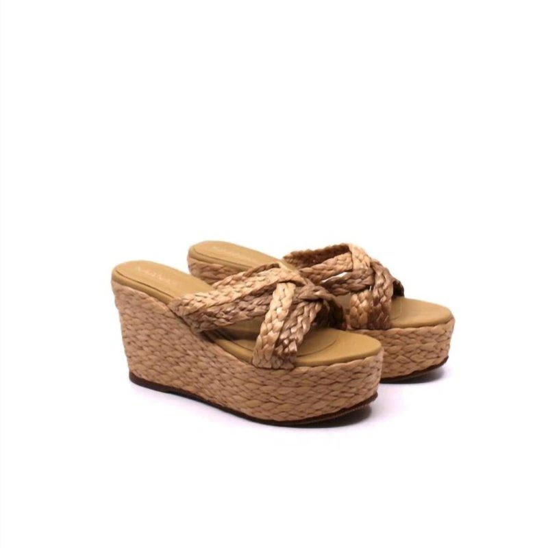 商品Kaanas|Guadalupe Raffia Wedge,价格¥642,第2张图片详细描述