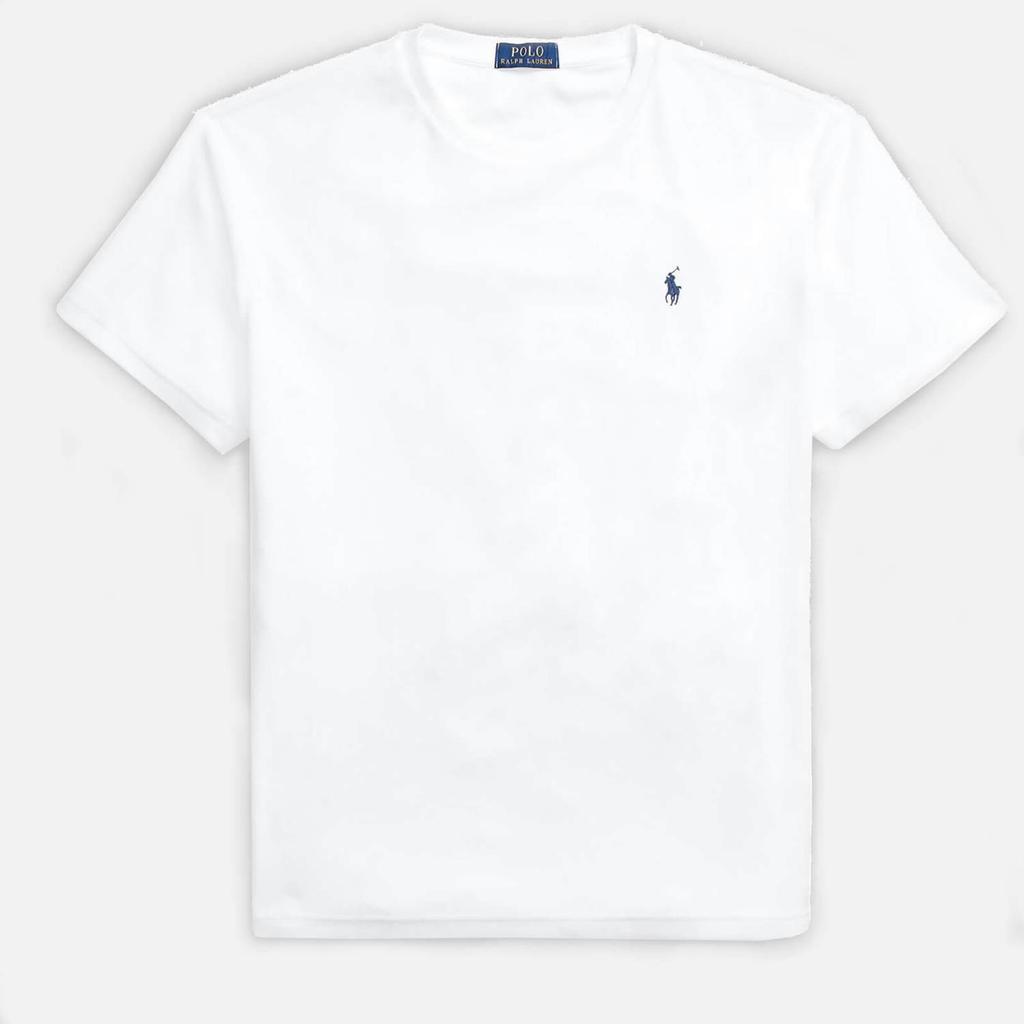 商品Ralph Lauren|Polo Ralph Lauren Men's Lightweight Cotton Terry T-Shirt - White,价格¥588,第6张图片详细描述