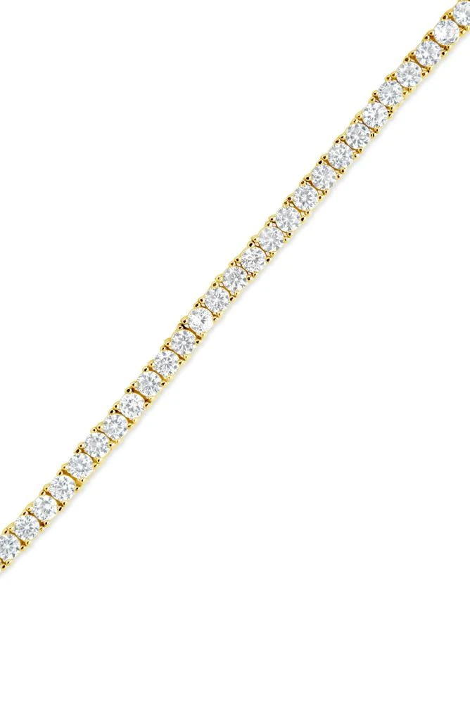 商品Sterling Forever|14K Gold Plated Cubic Zirconia Tennis Bracelet,价格¥300,第4张图片详细描述