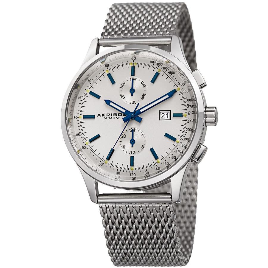 Mens Casual Quartz Silver Dial Mens Watch P50166商品第1张图片规格展示