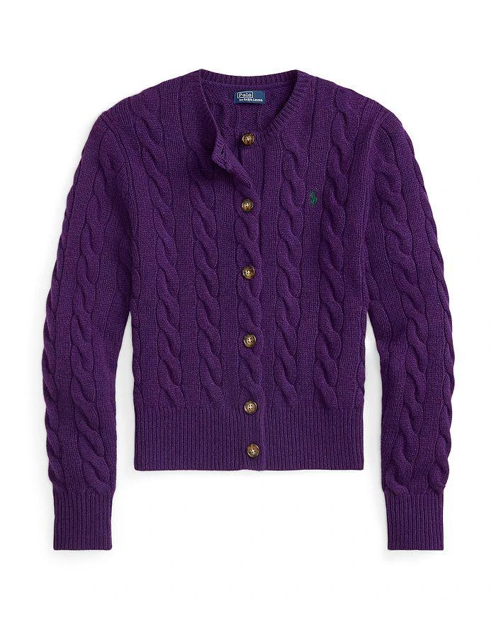 Cable-Knit Wool-Cashmere Cardigan Sweater 商品