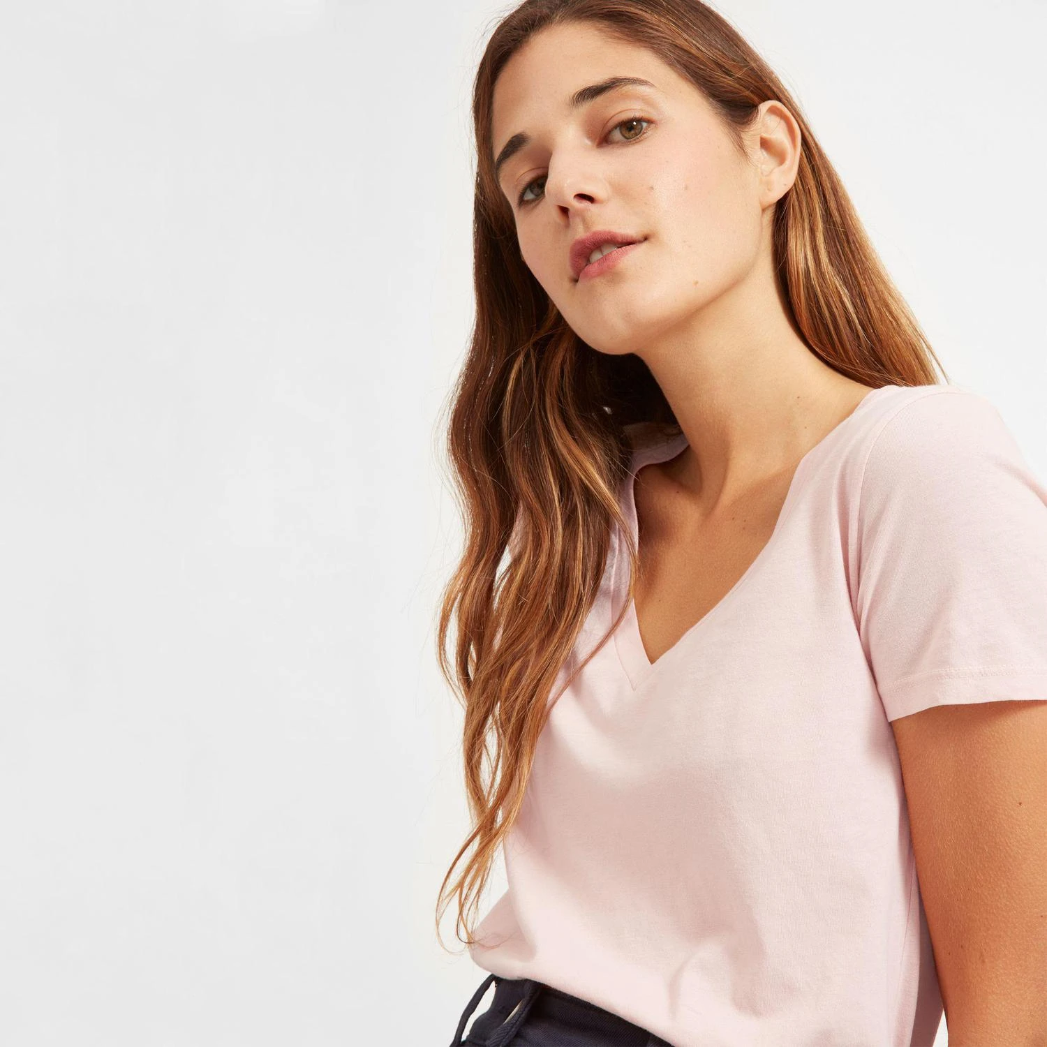 商品Everlane|纯棉V领T恤,价格¥133-¥148,第5张图片详细描述