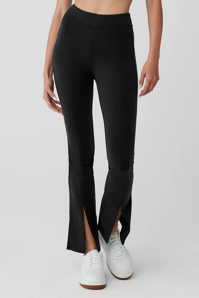 商品Alo|Airbrush 7/8 High Waist Flutter Legging - Black,价格¥794,第1张图片