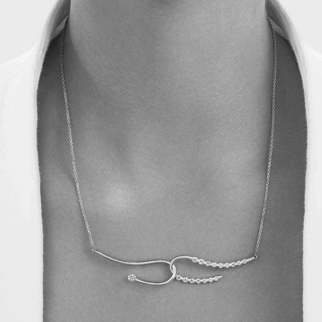 商品AME|Âme Q 18K White Gold, Lab-Grown Diamond 0.94ct. tw. Double Necklace,价格¥28214,第2张图片详细描述