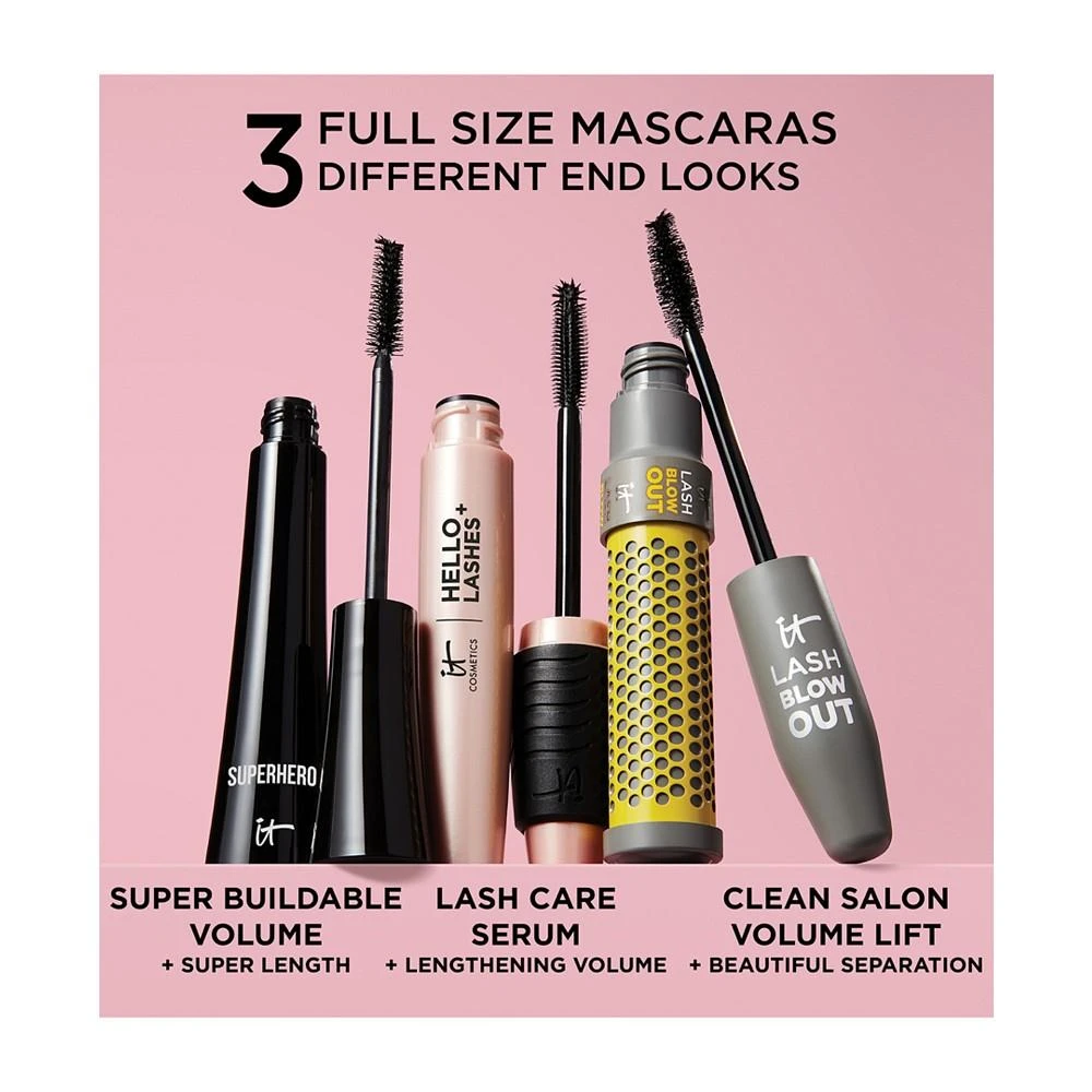 商品IT Cosmetics|3-Pc. Mascara ClosIT Volumizing & Lengthening Full Size Gift Set,价格¥314,第3张图片详细描述