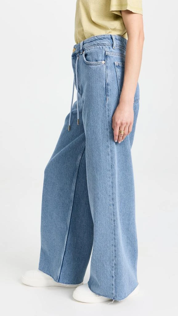 商品Ganni|Heavy Denim Wide Drawstring Jeans,价格¥1094,第3张图片详细描述