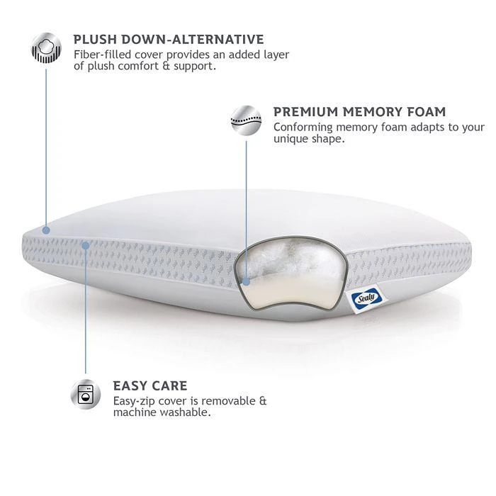 Down Alternative & Memory Foam Pillow, Standard 商品