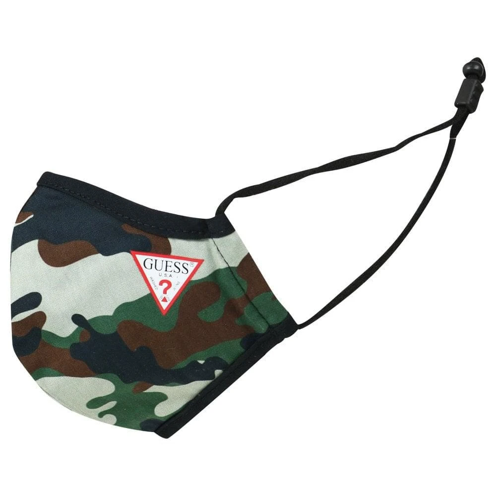 商品GUESS|Cotton Face Mask Camo Green Small,价格¥39,第1张图片