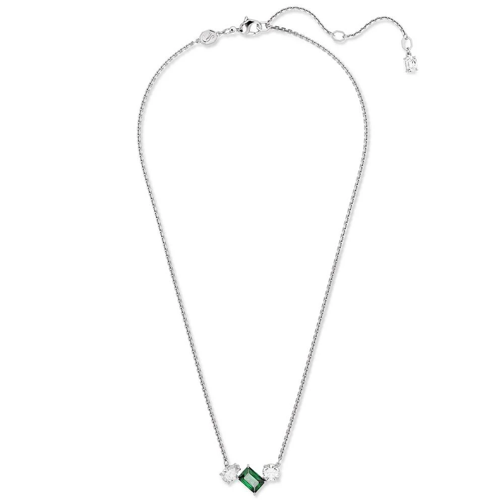 商品Swarovski|Rhodium-Plated Mixed Crystal Pendant Necklace, 15" + 2-3/4" extender,价格¥867,第2张图片详细描述